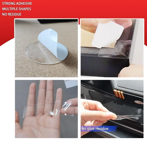 Vista 2 de Double Sided Sticky Tape, No Glue Residue Removable Stickers for Walls