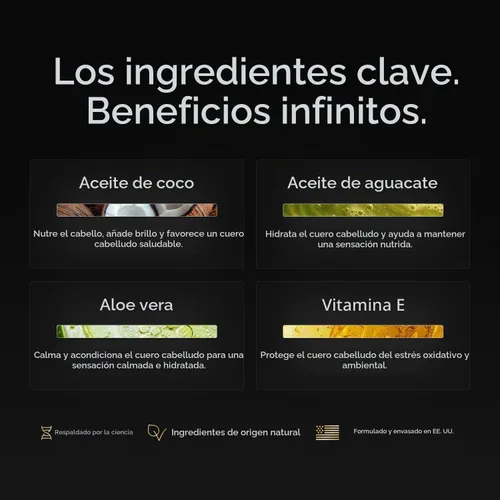 Vista 4 de BASED Champú rejuvenecedor con aloe vera, aceite de menta y aceite de coco, champú limpiador para hombres, sin sulfatos, parabenos o ftalatos