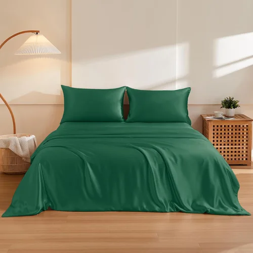 Vista 15 de THXSILK Juego de funda de edredón de seda de morera 100% pura de 3 piezas, ropa de cama de lujo ultra suave de grado 6A+, sábanas de seda