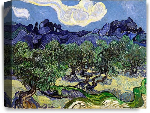 Vista 91 de IPIC - Campo de trigo con cuervos, reproducción artística de Vincent Van Gogh. Lienzo de giclée para decoración del hogar 10#F (20 x 16)