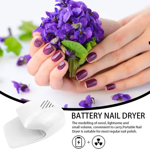 Vista 4 de Secador de uñas portátil, secado rápido, esmalte de uñas regular, soplador de aire, secadora de uñas, máquina de esmalte de uñas, secador