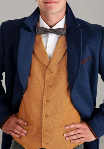 Vista 8 de Fantastic Beasts - Chaqueta de tritón para hombre, abrigo azul de Harry Potter, disfraz de Halloween