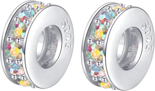 Vista 10 de Colgantes de clip de plata de ley para pulseras Pandora Azul (1 unidad)