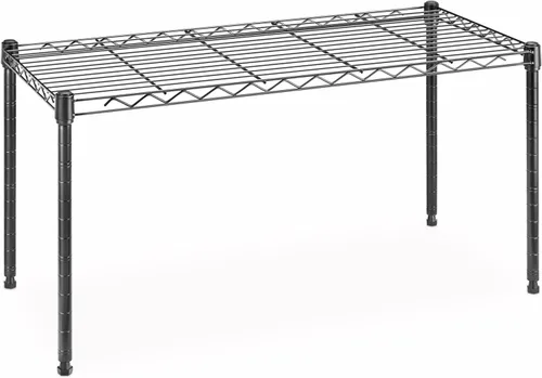 Vista 34 de Xcity Estantes de almacenamiento, estantería de metal resistente de 1 nivel, estante de alambre de acero ajustable de 350 libras para comerciales