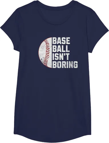 Vista 28 de Camiseta Baseball Isn't Boring, Negro