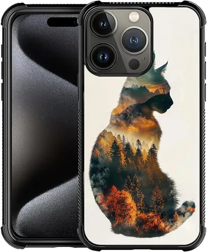 Vista 257 de Funda compatible con iPhone 8 Plus, diseño de oso de bosque otoñal, a prueba de golpes, antiarañazos, carcasa trasera de policarbonato duro