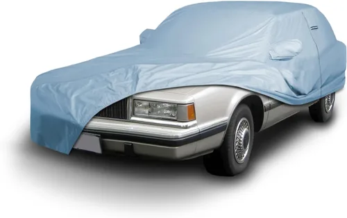Vista 49 de iCarCover Funda de automóvil personalizada Premium para Chrysler Imperial 1957-1975, resistente, impermeable, para todo tipo de clima, lluvia Negro