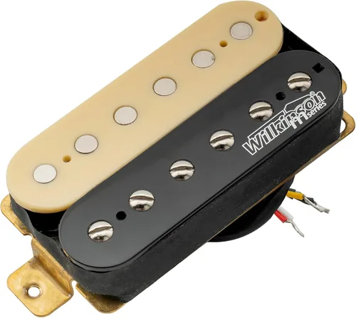 Vista 8 de Wilkinson Vintage Classic Alnico 5 Set de Pastillas Humbucker Sobrebobinadas Estilo Abierto para Guitarra Eléctrica, Zebra Set Zebra