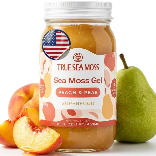 Vista 9 de TrueSeaMoss - Gel de musgo marino irlandés, cultivo silvestre, hecho con algas secas y frescas, apoyo para la salud y la digestión, fabricado