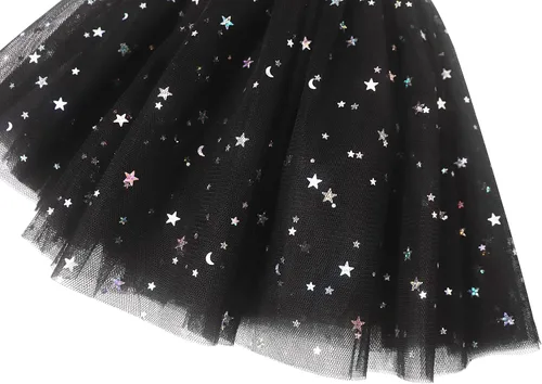 Vista 6 de EQSJIU Ballet Leotard with Tutu Skirt for Girls Dance Gymnastics Toddlers Sparkly Snowflake Party Dress Outfit Kids
