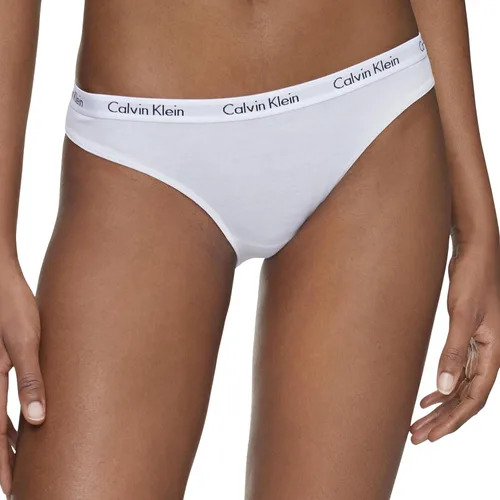 Vista 4 de Calvin Klein - Calzones bikini elásticos de algodón con logotipo de carrusel para mujer, paquete múltiple, NegroBlancoGris (BlackWhiteGrey Heather)