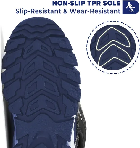 Vista 6 de Mishansha - Botas para la nieve para niño y niña, botas impermeables para el invierno, antideslizantes y cálidas para el clima frío