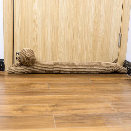 Vista 7 de SWISSELITE Tapón de 36 pulgadas para debajo de la puerta, bloqueador de ruido decorativo para puerta, tapón de aire para animales con peso de 1.43