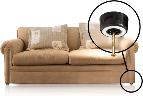 Vista 3 de Slipstick CB511 Protectores para patas de muebles, para no dañar el piso, de 1 pulgada de alto, con hule antiderrapante. Juego de 4