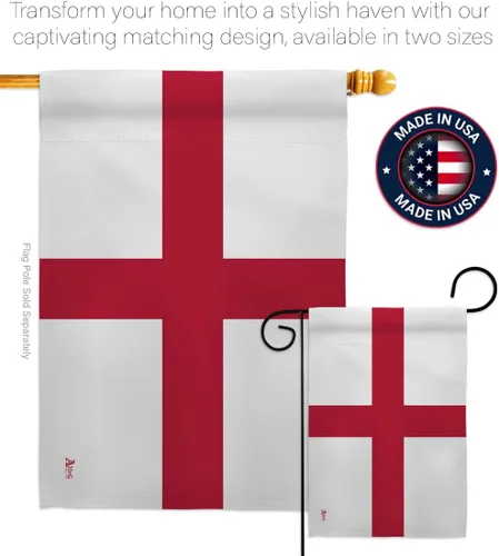 Vista 4 de Banderas de la Copa del Mundo de la FIFA para decoración de pared de Inglaterra, patio, porche, césped, jardín, decoración al aire libre, tapiz