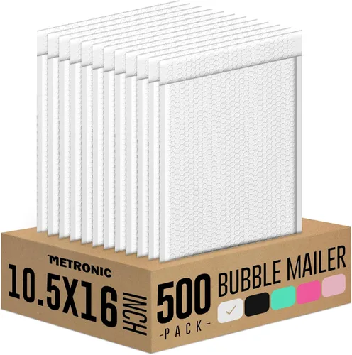 Vista 33 de Metronic Sobres de burbujas de 6 x 10 pulgadas, paquete de 100 sobres Azul