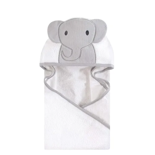 Vista 70 de Hudson Baby Toalla con capucha unisex de algodón con cara de animal para bebé, cocodrilo, talla única