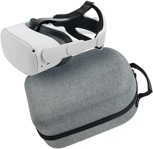 Vista 2 de subeirey Oculus Quest 2 Case with BasicElite Version VR Gaming Controllers Accessories, Virtual Reality Headset Storage Bag, Oculus Quest 2 Carrying