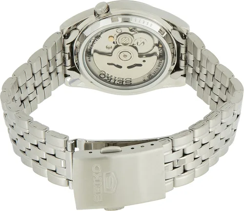 Vista 3 de SEIKO Reloj automático de acero inoxidable SNK375K para hombre, Blanco, Japonés