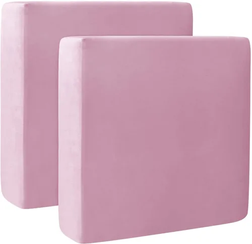 Vista 45 de Fundas de cojín de terciopelo para sofá, funda elástica para cojín de sofá suave, protector de muebles extraíble y lavable para sala de estar, Negro