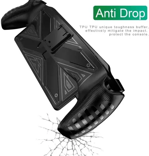 Vista 3 de Funda con soporte y protector de pantalla para PlayStation Portal Remote PlayPlayer, funda protectora con soporte para PS5 Handeld 2023 Accesorios