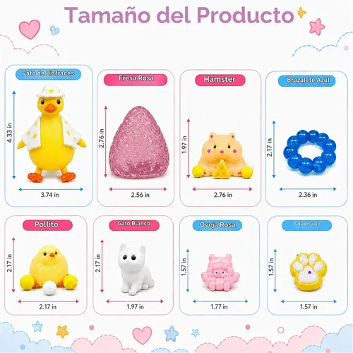 Vista 4 de 15Pcs Taba Squishy Pack Fidget Toys, Squishies Stress Relief Toys for Kids 15