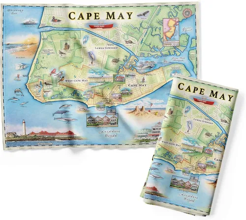 Vista 21 de Xplorer Maps 1000 Islands Map - Toalla decorativa de harina para cocina, 100% algodón, 18 x 24 pulgadas