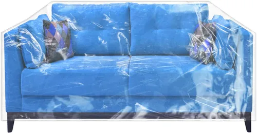 Vista 6 de wokire Funda de sofá más gruesa transparente, a prueba de agua/Funda de sofá resistente - Protección contra las garras de gatos y perros, funda