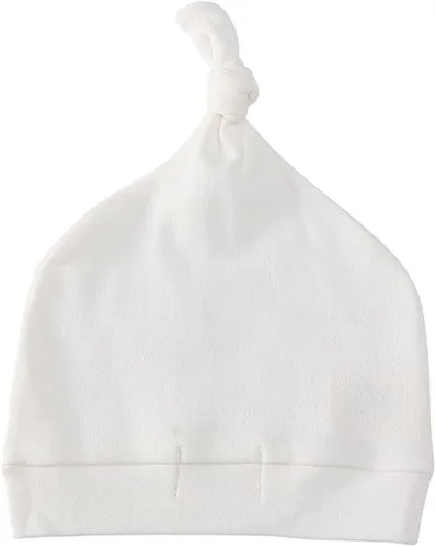 Vista 3 de Owlivia Sombrero orgánico del nudo del bebé, gorritos del bebé del hospital recién nacido, casquillo infantil unisex