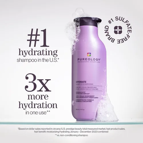 Vista 3 de Pureology Kit de Champú y Acondicionador Hidratante - Para Cabello Seco, Medio a Grueso y Teñido, Suaviza y Hidrata Profunda, Sin Sulfatos