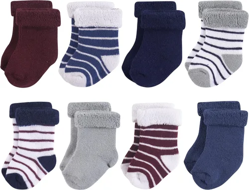 Vista 86 de Hudson Baby - Calcetines de algodón para bebés recién nacidos y Terry para niñas bebés