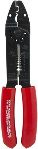 Vista 6 de Klein Tools 1001 Herramienta multiusos, fabricada en EE. UU., pelacables / cortador de alambre / crimpadora para 8-22 AWG, herramienta multiusos
