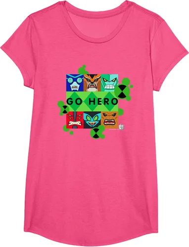 Vista 17 de Ben 10 Go Hero - Camiseta, Azul / Patchwork, S