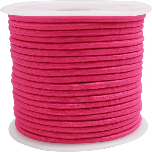 Vista 12 de Surtido de 12 rollos de cuerda elástica de colores de 0.079 in, 300 pies, cuerda elástica redonda con cuentas pequeñas para poni, cuentas