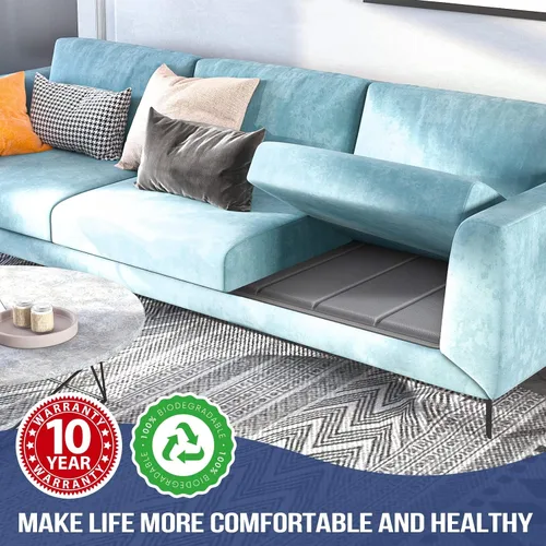 Vista 6 de Jin&Bao - Soporte de cojín de sofá para hundimiento, tablero de soporte de cojín de sofá de madera maciza resistente 21"- 67" para sofá de dos
