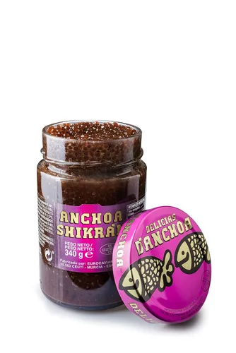 Vista 10 de Eurocaviar - Shikran - Perlas de caviar de anchoa prémium del mar Cantábrico - 3.52 oz [3.53 oz] - Sal reducida, rica en omega-3 y enriquecida