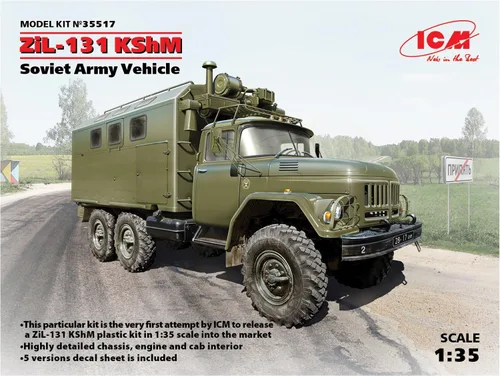 Vista 7 de ICM Modelos ZiL-131 KShM Vehículo del Ejército Soviético