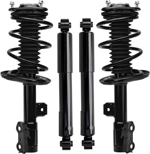 Vista 73 de Detroit Axle - Kit de amortiguadores de 4 puntales para Ford Escape 14-19, 2 puntales delanteros con resorte helicoidal 2 amortiguadores traseros