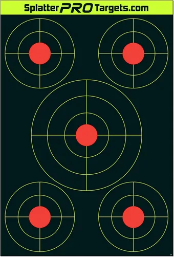 Vista 2 de 12x18 Splatter Targets. Shots Burst with a Bright Splatter Upon Impact. Instantly See Your Shots