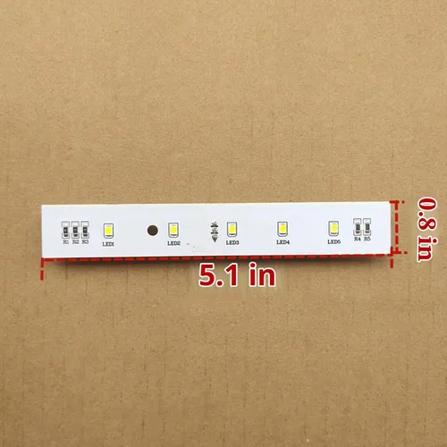 Vista 2 de Tablero de luz de tira de luz LED para refrigerador Midea BCD-536WKM 17431000000072 502410010020 Accesorios de repuesto