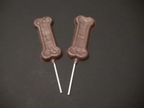 Vista 2 de Dog Bones Treats Molde de piruleta de caramelo de chocolate