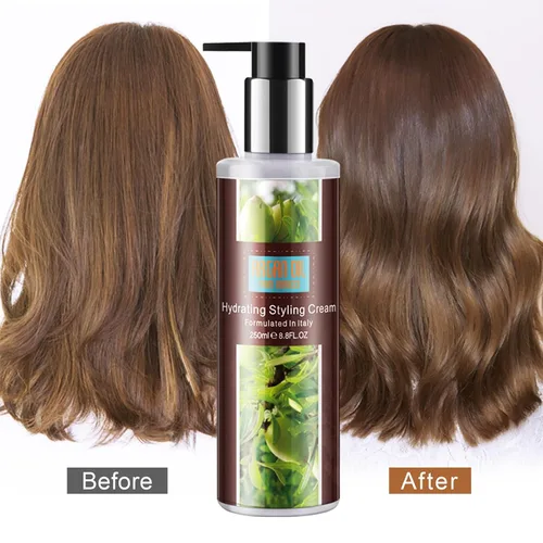Vista 9 de NUSPA NUSPA Crema hidratante de aceite de argán, restaura y fortalece el acondicionador sin enjuague para el tratamiento del cabello rizado