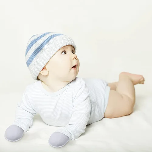Vista 6 de 16 pares de guantes de algodón para recién nacidos, antiarañazos, unisex, para recién nacidos, para bebés, niños y niñas de 0 a 6 meses