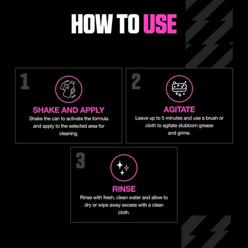 Vista 12 de Muc-Off Bio Degreaser, 500 Mililitros - Aerosol Soluble en Agua, Biodegradable para Limpieza Profunda de Partes Grasientas de Bicicletas