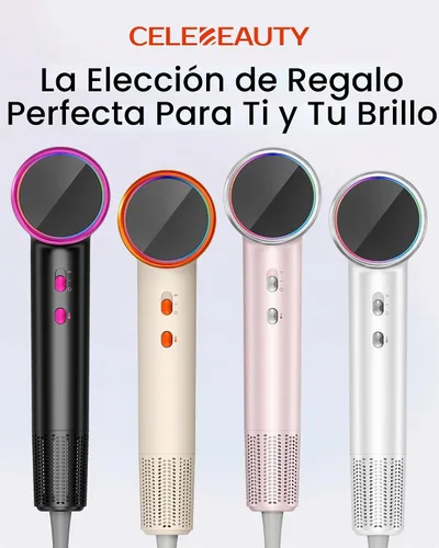 Vista 8 de Secador de pelo iónico con difusor para cabello rizado, secador de viaje de 0.86 libras