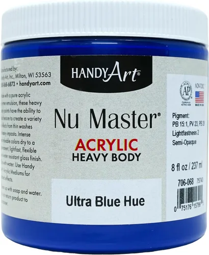 Vista 20 de Handy Art Nu Master - Pintura acrílica de cuerpo pesado, 8 onzas, carmesí Alizarin