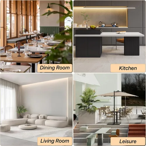 Vista 8 de KCC Juego de 6 sillas de comedor Boucle, sillas modernas de mediados de siglo tapizadas, elegantes sillas de cocina Sherpa, sillas de acento