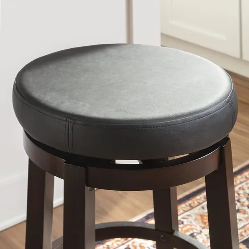 Vista 10 de Linon Maya, 24", taburete negro mostrador, Contador negro