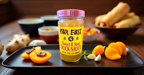 Vista 5 de Salsa agridulce – Tarro de 8 onzas de salsa de pato chino auténtica salsa asiática de pato (paquete de 2)
