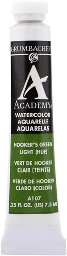 Vista 10 de Grumbacher Academy Pintura de acuarela, 0.3 fl oz/0.25 onzas, óxido de cromo verde (A048)